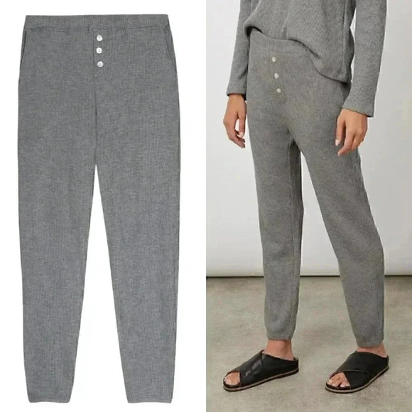 NWT Rails Molly Waffle Knit Leggings in Heather Grey - Picture 1 of 8